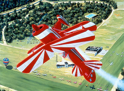 "Flying is - the PITTS" - Sam Lyons - Pitts Aviation Art